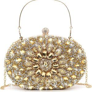 Rhinestone Evening Clutch Purses for Women Wedding Clutch Party Purse Bridal Dia